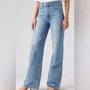 Levi Ribcage Wide-Leg High Waisted Jeans